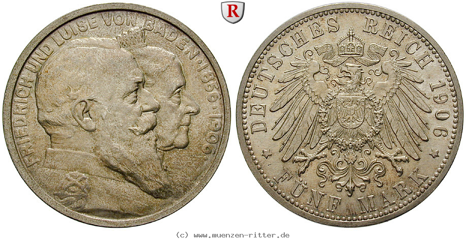 Klicken Sie auf das Bild um es auf Ihrem Rechner zu speichern deutsches-kaiserreich-friedrich-i-5-mark/89562.jpg