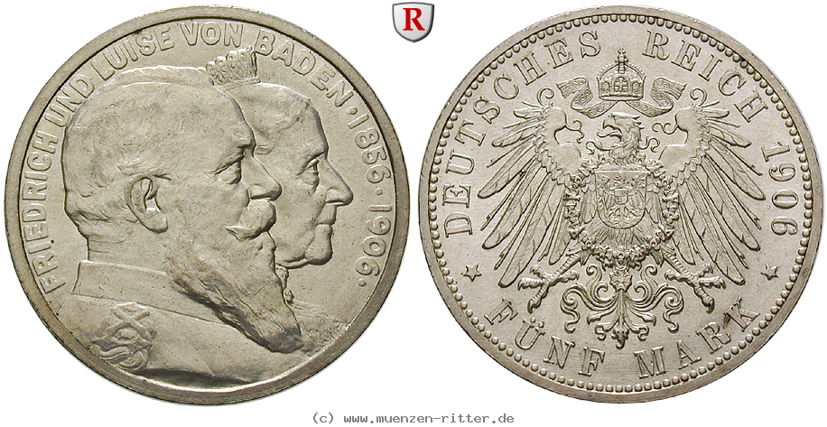 Klicken Sie auf das Bild um es auf Ihrem Rechner zu speichern deutsches-kaiserreich-friedrich-i-5-mark/90042.jpg