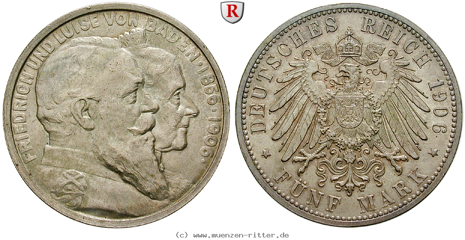 Klicken Sie auf das Bild um es auf Ihrem Rechner zu speichern deutsches-kaiserreich-friedrich-i-5-mark/90486.jpg