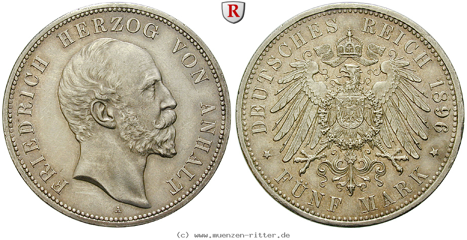 Klicken Sie auf das Bild um es auf Ihrem Rechner zu speichern deutsches-kaiserreich-friedrich-i-5-mark/92832.jpg
