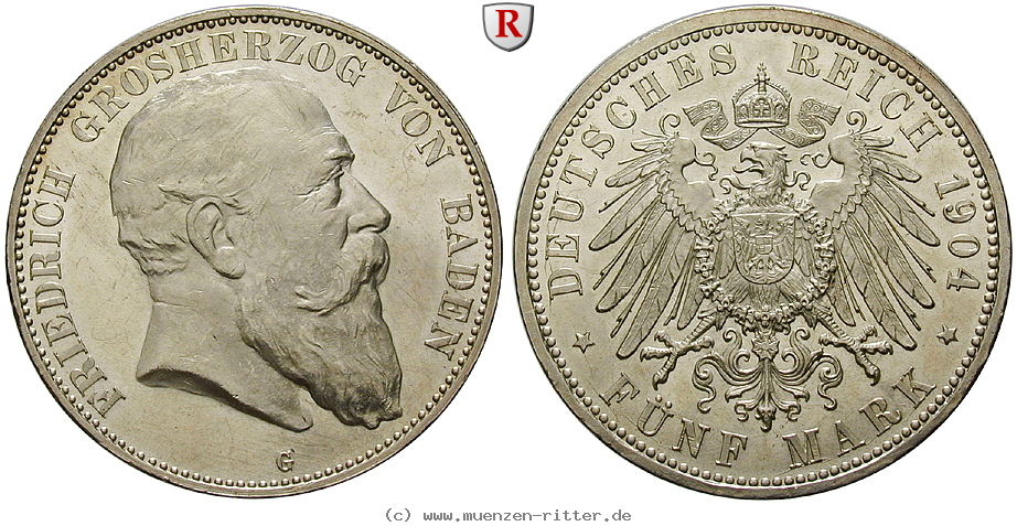 Klicken Sie auf das Bild um es auf Ihrem Rechner zu speichern deutsches-kaiserreich-friedrich-i-5-mark/93511.jpg