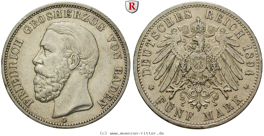 Klicken Sie auf das Bild um es auf Ihrem Rechner zu speichern deutsches-kaiserreich-friedrich-i-5-mark/94750.jpg