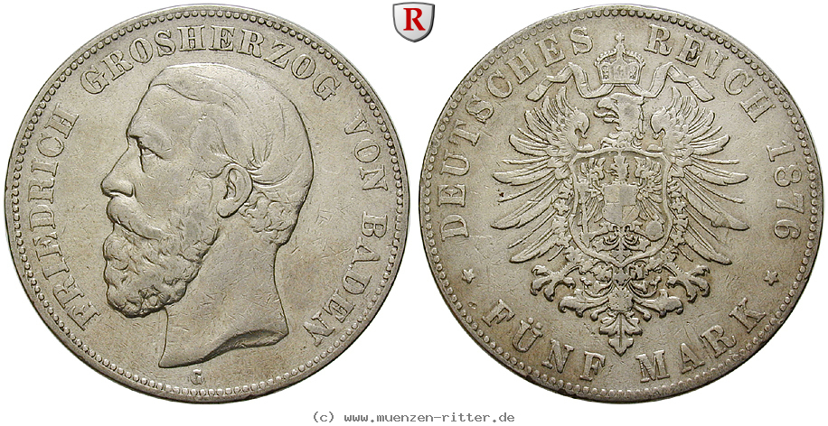 Klicken Sie auf das Bild um es auf Ihrem Rechner zu speichern deutsches-kaiserreich-friedrich-i-5-mark/98787.jpg