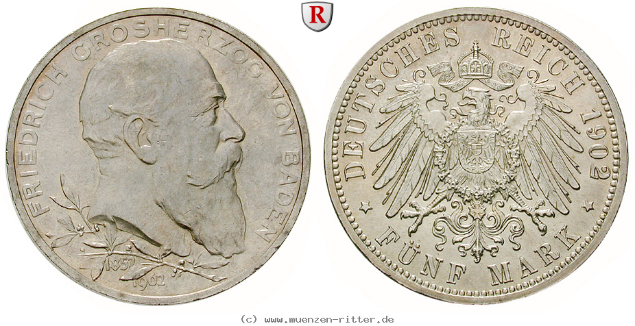 Klicken Sie auf das Bild um es auf Ihrem Rechner zu speichern deutsches-kaiserreich-friedrich-i-5-mark/ejae9542.jpg