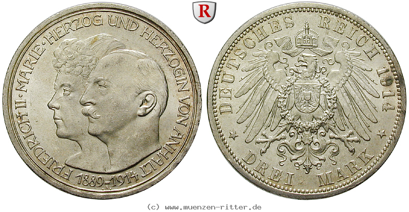 Klicken Sie auf das Bild um es auf Ihrem Rechner zu speichern deutsches-kaiserreich-friedrich-ii-3-mark/ejae11395.jpg