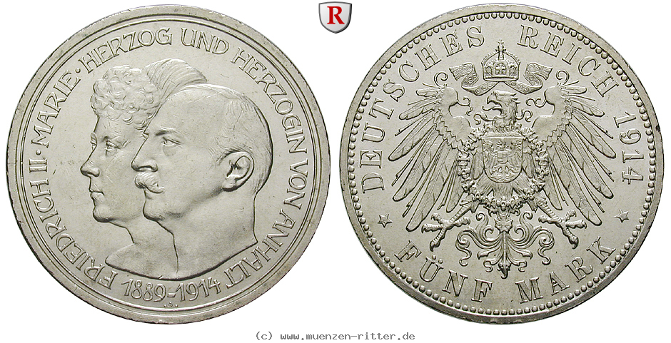 Klicken Sie auf das Bild um es auf Ihrem Rechner zu speichern deutsches-kaiserreich-friedrich-ii-5-mark/71872.jpg