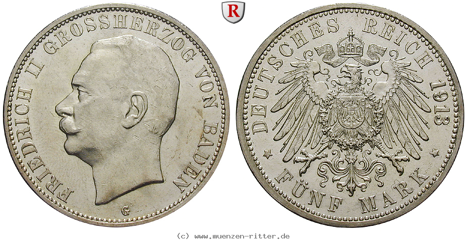 Klicken Sie auf das Bild um es auf Ihrem Rechner zu speichern deutsches-kaiserreich-friedrich-ii-5-mark/81869.jpg