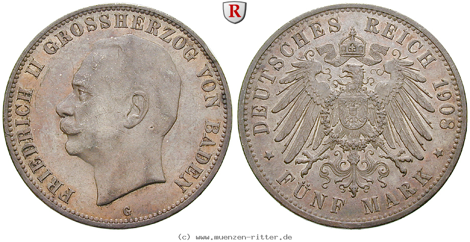 Klicken Sie auf das Bild um es auf Ihrem Rechner zu speichern deutsches-kaiserreich-friedrich-ii-5-mark/84559.jpg