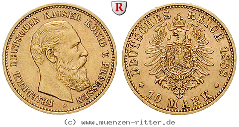 Klicken Sie auf das Bild um es auf Ihrem Rechner zu speichern deutsches-kaiserreich-friedrich-iii-10-mark/67254.jpg