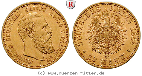 Klicken Sie auf das Bild um es auf Ihrem Rechner zu speichern deutsches-kaiserreich-friedrich-iii-10-mark/95781.jpg