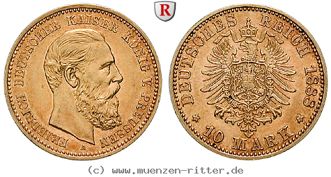 Klicken Sie auf das Bild um es auf Ihrem Rechner zu speichern deutsches-kaiserreich-friedrich-iii-10-mark/98485.jpg
