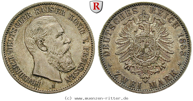 Klicken Sie auf das Bild um es auf Ihrem Rechner zu speichern deutsches-kaiserreich-friedrich-iii-2-mark/100603.jpg