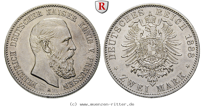 Klicken Sie auf das Bild um es auf Ihrem Rechner zu speichern deutsches-kaiserreich-friedrich-iii-2-mark/63146.jpg