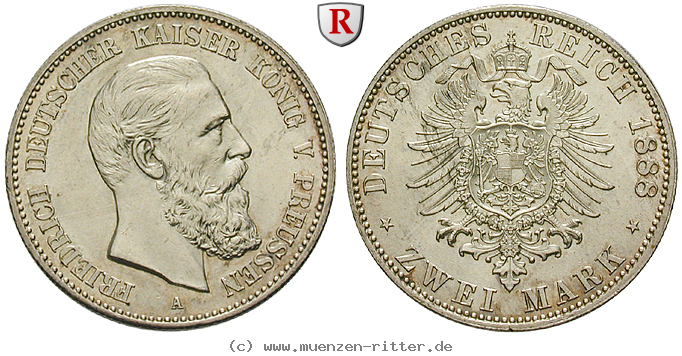 Klicken Sie auf das Bild um es auf Ihrem Rechner zu speichern deutsches-kaiserreich-friedrich-iii-2-mark/68065.jpg