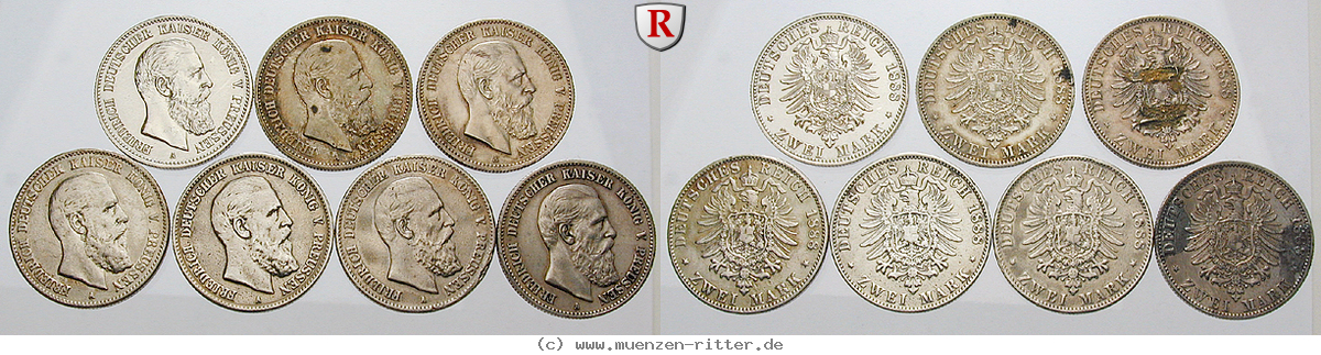Klicken Sie auf das Bild um es auf Ihrem Rechner zu speichern deutsches-kaiserreich-friedrich-iii-2-mark/87756.jpg