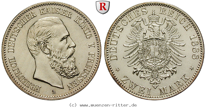 Klicken Sie auf das Bild um es auf Ihrem Rechner zu speichern deutsches-kaiserreich-friedrich-iii-2-mark/93547.jpg