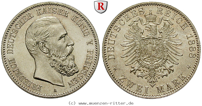 Klicken Sie auf das Bild um es auf Ihrem Rechner zu speichern deutsches-kaiserreich-friedrich-iii-2-mark/99150.jpg