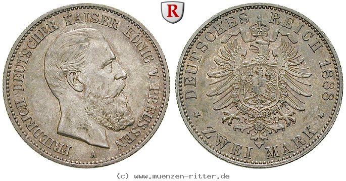 Klicken Sie auf das Bild um es auf Ihrem Rechner zu speichern deutsches-kaiserreich-friedrich-iii-2-mark/ejae7270.jpg
