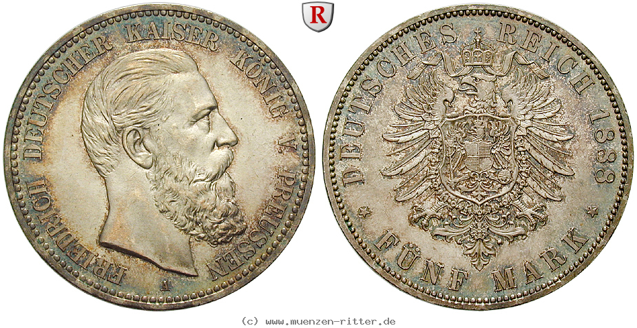Klicken Sie auf das Bild um es auf Ihrem Rechner zu speichern deutsches-kaiserreich-friedrich-iii-5-mark/11681.jpg