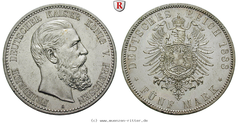 Klicken Sie auf das Bild um es auf Ihrem Rechner zu speichern deutsches-kaiserreich-friedrich-iii-5-mark/38271.jpg