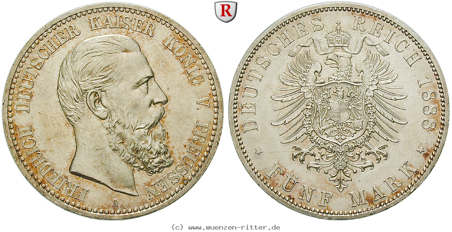 Klicken Sie auf das Bild um es auf Ihrem Rechner zu speichern deutsches-kaiserreich-friedrich-iii-5-mark/50685.jpg