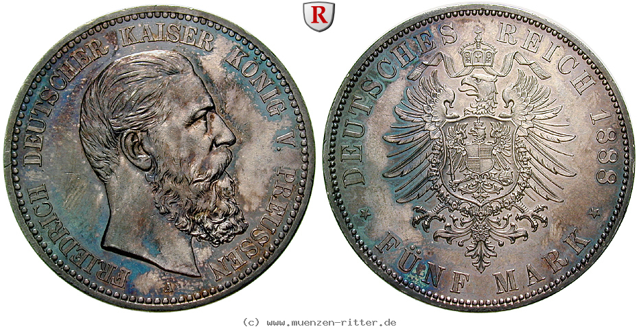 Klicken Sie auf das Bild um es auf Ihrem Rechner zu speichern deutsches-kaiserreich-friedrich-iii-5-mark/71064.jpg