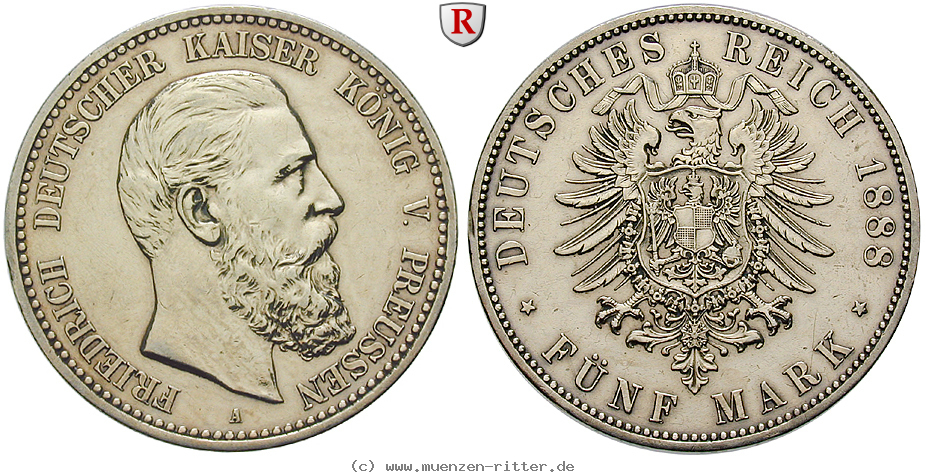 Klicken Sie auf das Bild um es auf Ihrem Rechner zu speichern deutsches-kaiserreich-friedrich-iii-5-mark/89417.jpg