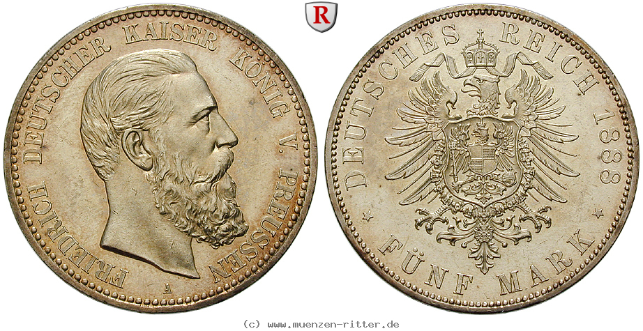 Klicken Sie auf das Bild um es auf Ihrem Rechner zu speichern deutsches-kaiserreich-friedrich-iii-5-mark/94914.jpg
