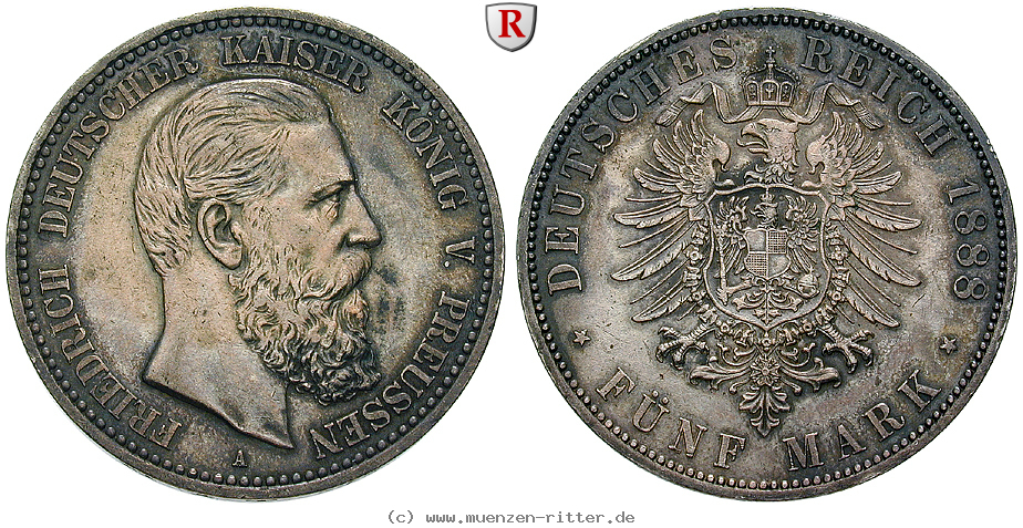 Klicken Sie auf das Bild um es auf Ihrem Rechner zu speichern deutsches-kaiserreich-friedrich-iii-5-mark/97451.jpg