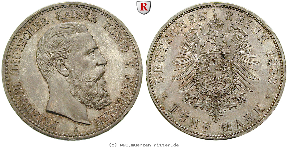 Klicken Sie auf das Bild um es auf Ihrem Rechner zu speichern deutsches-kaiserreich-friedrich-iii-5-mark/98279.jpg
