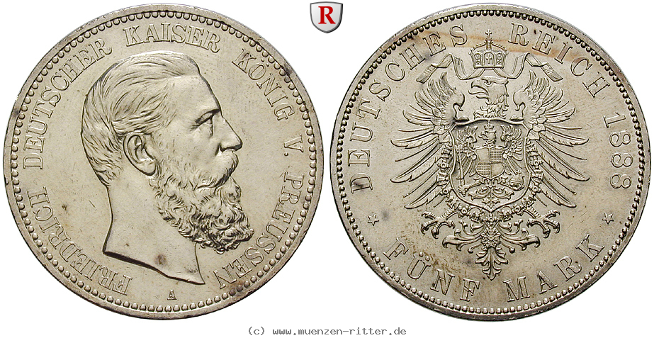 Klicken Sie auf das Bild um es auf Ihrem Rechner zu speichern deutsches-kaiserreich-friedrich-iii-5-mark/98793.jpg