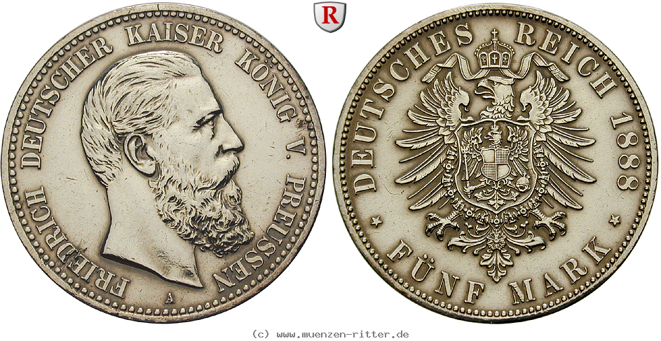 Klicken Sie auf das Bild um es auf Ihrem Rechner zu speichern deutsches-kaiserreich-friedrich-iii-5-mark/98986.jpg