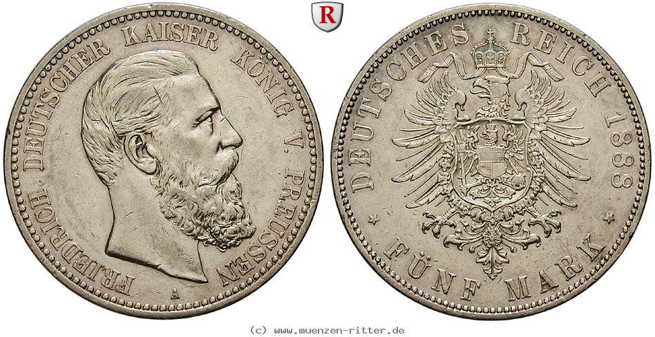 Klicken Sie auf das Bild um es auf Ihrem Rechner zu speichern deutsches-kaiserreich-friedrich-iii-5-mark/99149.jpg