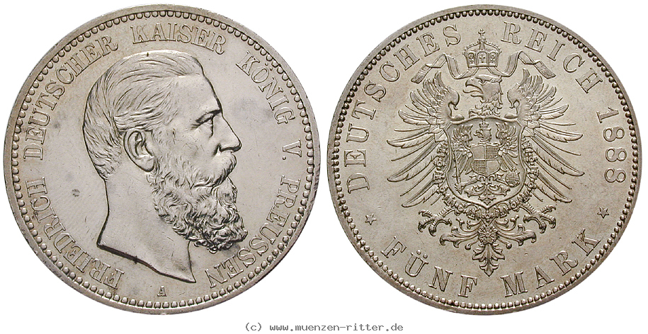 Klicken Sie auf das Bild um es auf Ihrem Rechner zu speichern deutsches-kaiserreich-friedrich-iii-5-mark/ejae11438.jpg