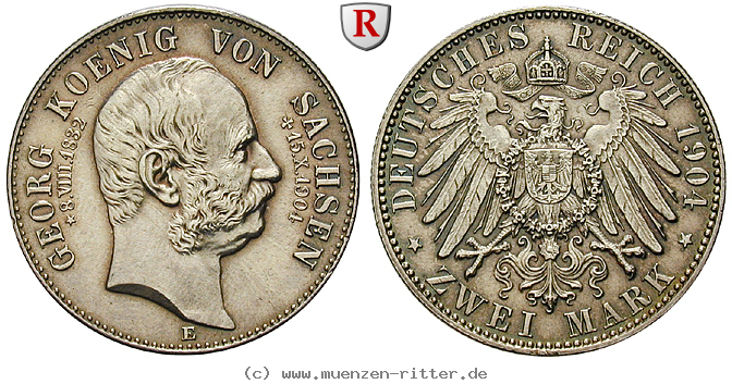 Klicken Sie auf das Bild um es auf Ihrem Rechner zu speichern deutsches-kaiserreich-georg-2-mark/100687.jpg