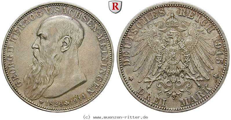 Klicken Sie auf das Bild um es auf Ihrem Rechner zu speichern deutsches-kaiserreich-georg-ii-3-mark/102851.jpg