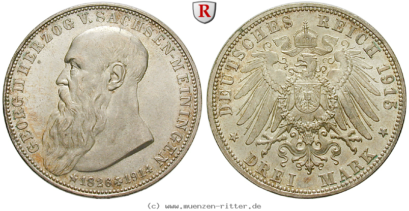 Klicken Sie auf das Bild um es auf Ihrem Rechner zu speichern deutsches-kaiserreich-georg-ii-3-mark/52830.jpg