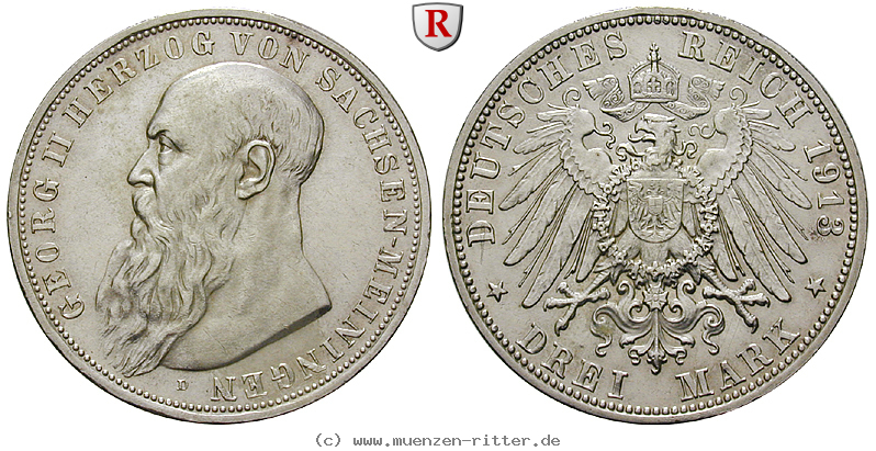 Klicken Sie auf das Bild um es auf Ihrem Rechner zu speichern deutsches-kaiserreich-georg-ii-3-mark/57198.jpg
