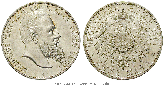 Klicken Sie auf das Bild um es auf Ihrem Rechner zu speichern deutsches-kaiserreich-heinrich-xxii-2-mark/21643.jpg
