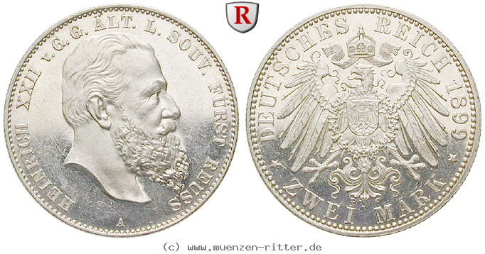 Klicken Sie auf das Bild um es auf Ihrem Rechner zu speichern deutsches-kaiserreich-heinrich-xxii-2-mark/21644.jpg