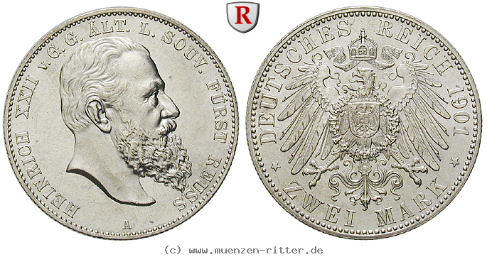Klicken Sie auf das Bild um es auf Ihrem Rechner zu speichern deutsches-kaiserreich-heinrich-xxii-2-mark/79567.jpg