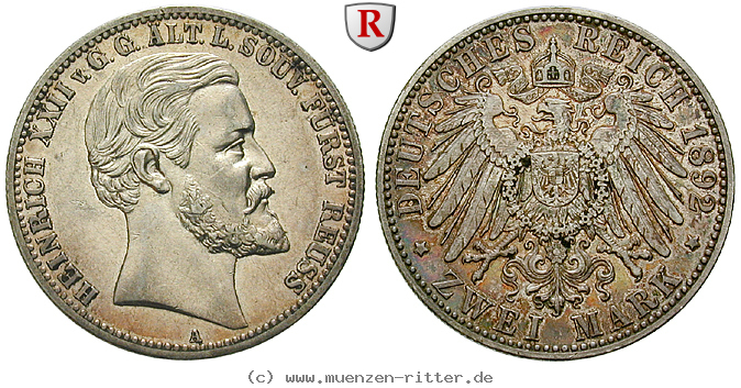 Klicken Sie auf das Bild um es auf Ihrem Rechner zu speichern deutsches-kaiserreich-heinrich-xxii-2-mark/95672.jpg