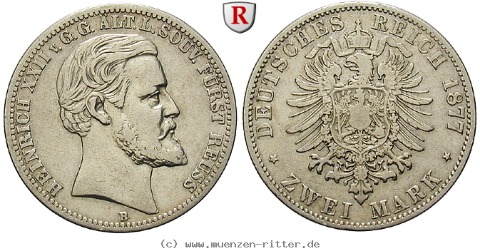Klicken Sie auf das Bild um es auf Ihrem Rechner zu speichern deutsches-kaiserreich-heinrich-xxii-2-mark/99825.jpg