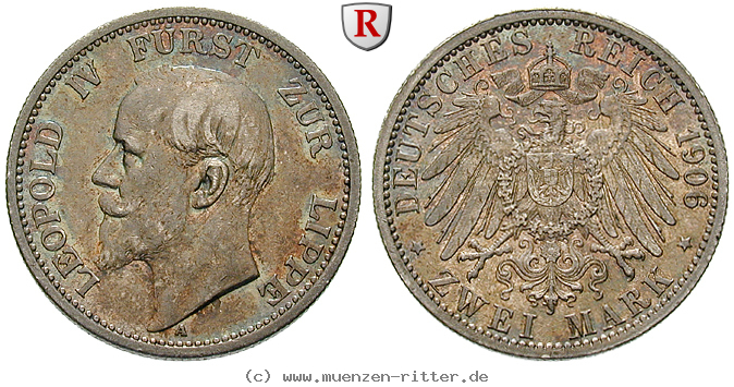 Klicken Sie auf das Bild um es auf Ihrem Rechner zu speichern deutsches-kaiserreich-leopold-iv-2-mark/97238.jpg