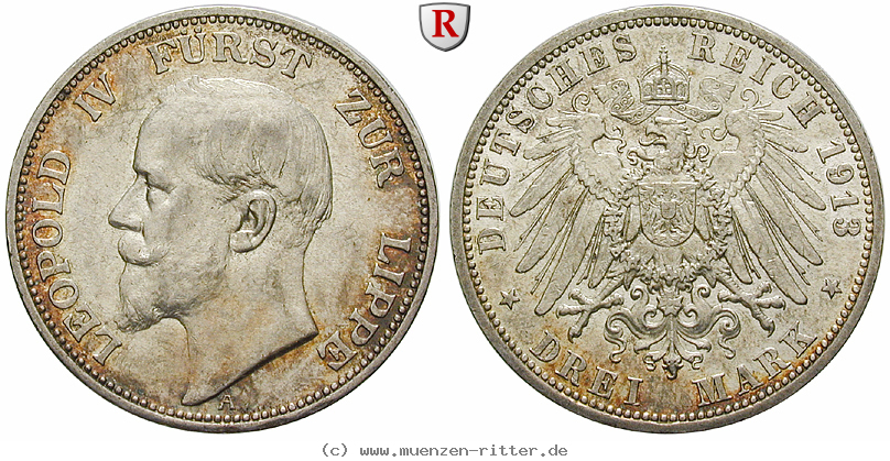 Klicken Sie auf das Bild um es auf Ihrem Rechner zu speichern deutsches-kaiserreich-leopold-iv-3-mark/55475.jpg