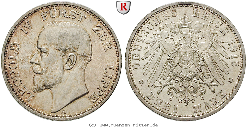 Klicken Sie auf das Bild um es auf Ihrem Rechner zu speichern deutsches-kaiserreich-leopold-iv-3-mark/68189.jpg