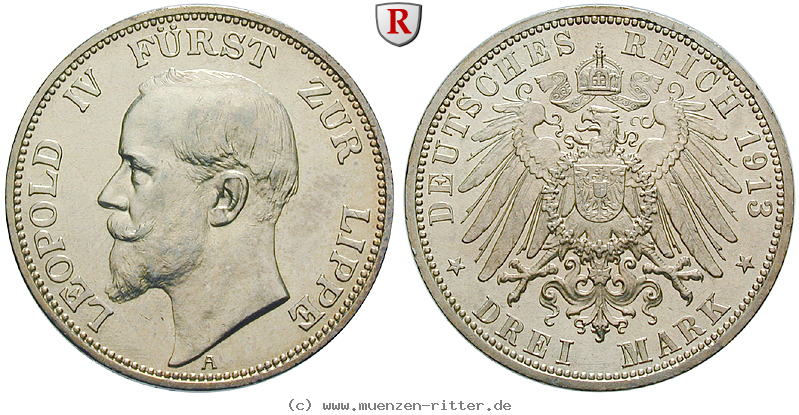 Klicken Sie auf das Bild um es auf Ihrem Rechner zu speichern deutsches-kaiserreich-leopold-iv-3-mark/88017.jpg