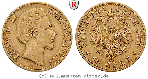 Klicken Sie auf das Bild um es auf Ihrem Rechner zu speichern deutsches-kaiserreich-ludwig-ii-10-mark/101174.jpg