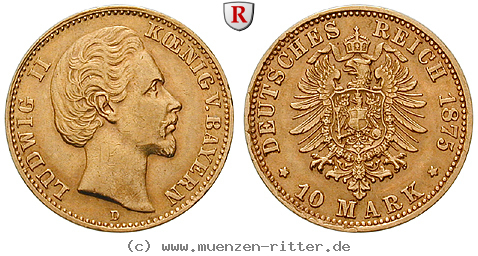 Klicken Sie auf das Bild um es auf Ihrem Rechner zu speichern deutsches-kaiserreich-ludwig-ii-10-mark/101337.jpg