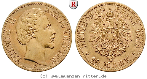 Klicken Sie auf das Bild um es auf Ihrem Rechner zu speichern deutsches-kaiserreich-ludwig-ii-10-mark/103358.jpg